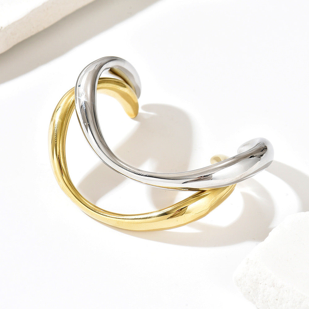 Dual Curve Bangle