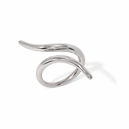 Silver Wave Ring